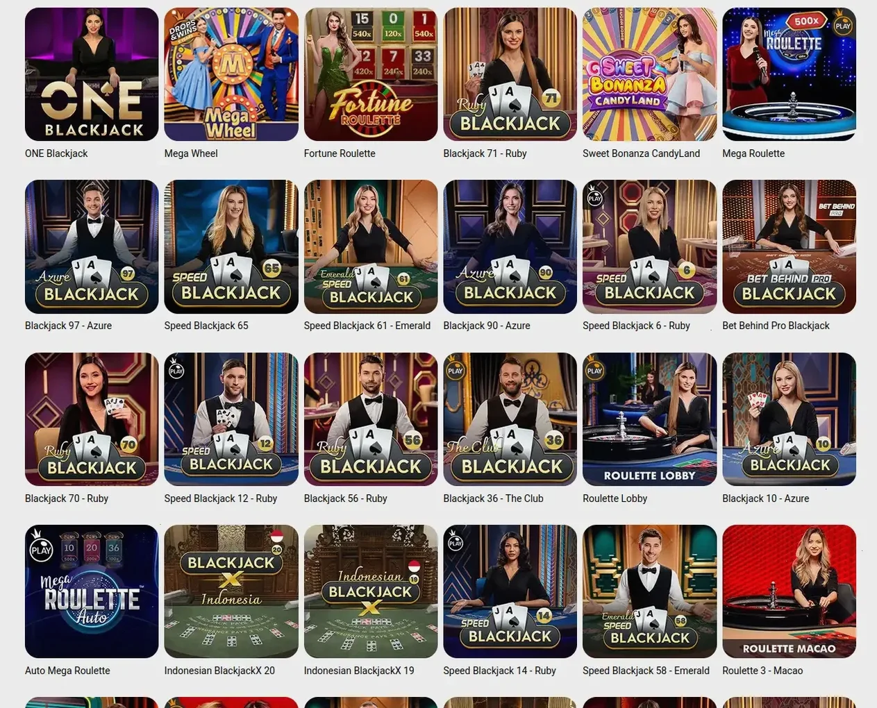 Alawin Casino Spielauswahl
